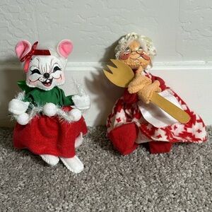 1969 Vintage Annalee‎ Christmas doll 2016 Annalee Christmas mouse